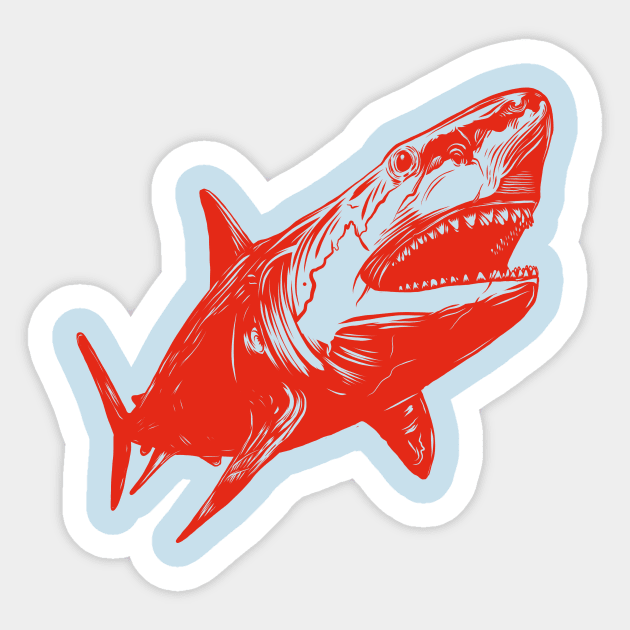 Jaws Sticker by PaybackPenguin